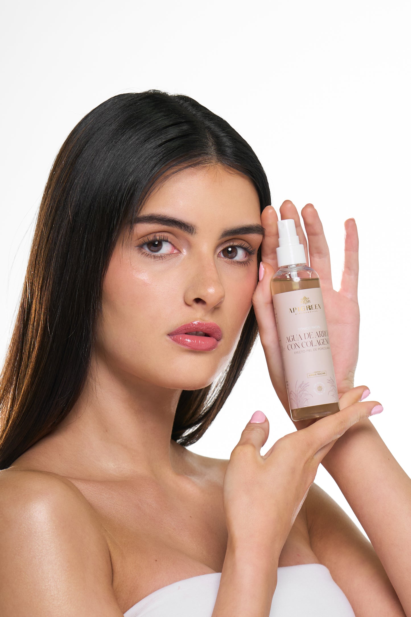 Tónico Facial Aclarante con Agua de Arroz y Colágeno – Ilumina y Unifica el Tono