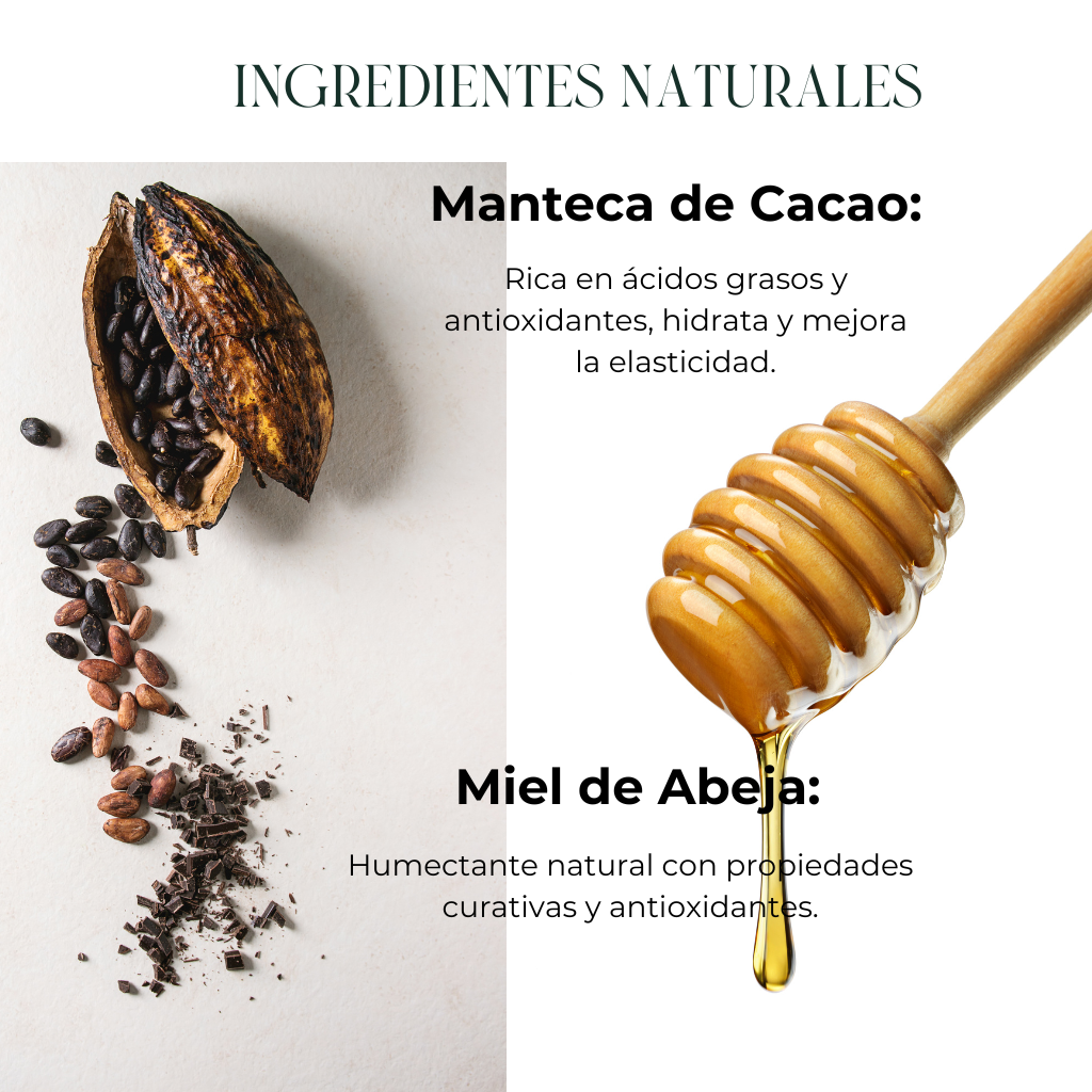 Crema Corporal de Cacao y Miel para una Piel Suave y Libre de Estrías