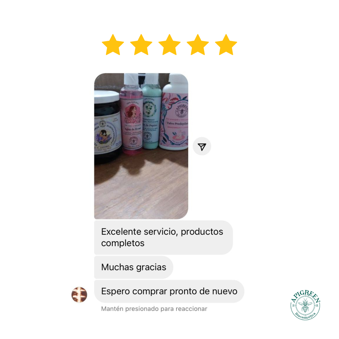 Kit de Depilación con Agua de Rosas y Talco