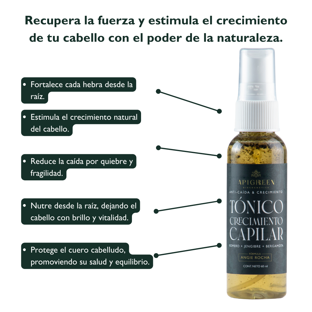 Tónico Capilar Natural | Estimula el Crecimiento y Fortalece la Raíz