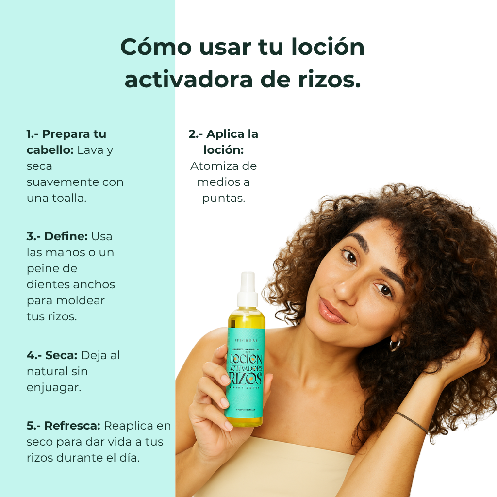Loción Activadora de Rizos | Hidratación Ligera y Definición Natural