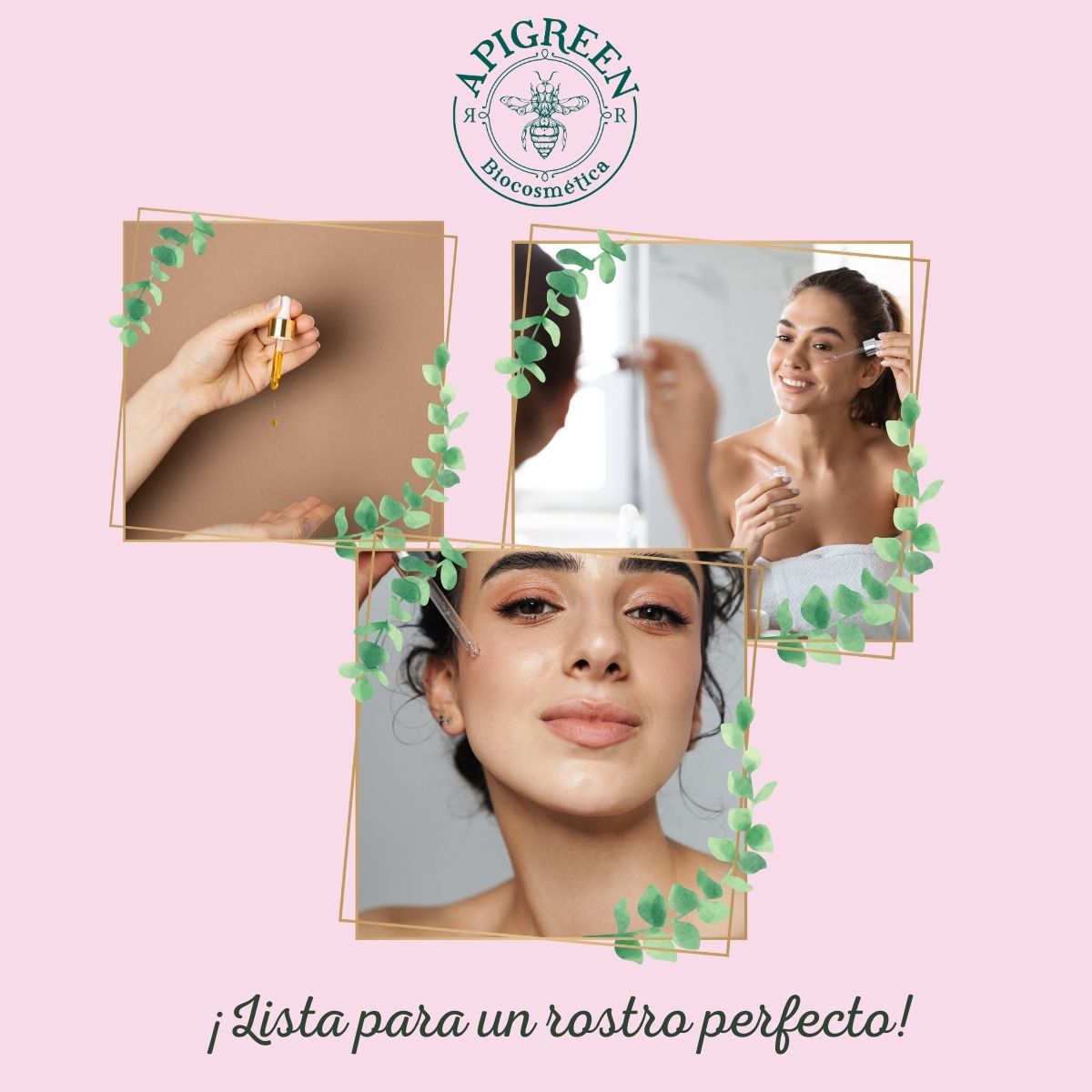 Serum Facial Vitamina C y Acido Hialuronico efecto "Piel perfecta"