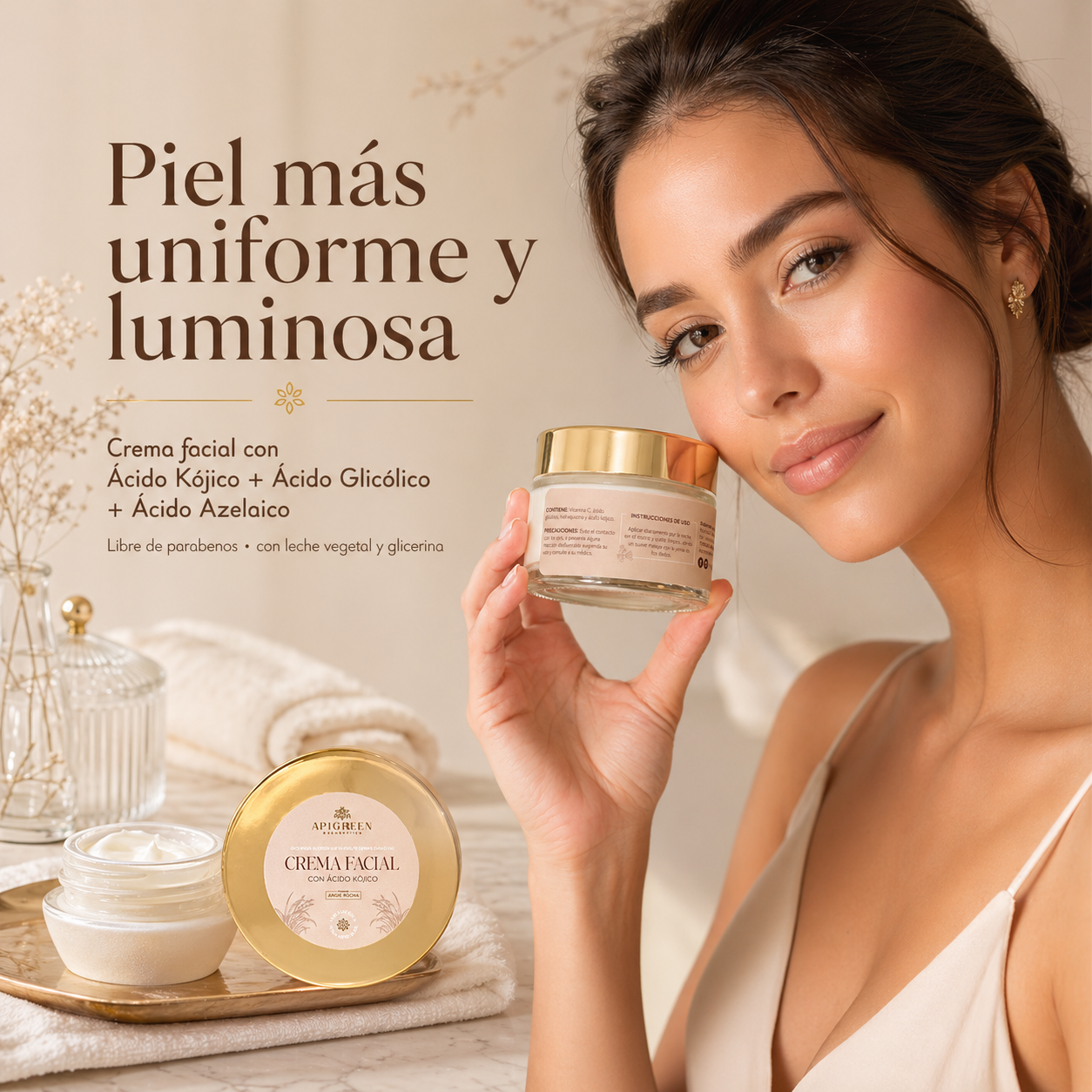 Crema de Noche con Ácido Kójico – Despídete de las manchas