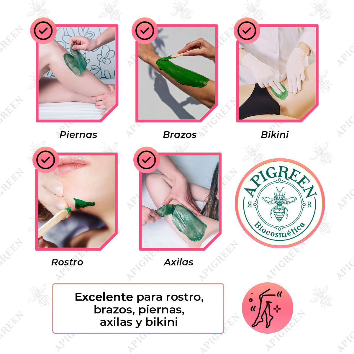 Kit de Depilación con Agua de Rosas y Talco