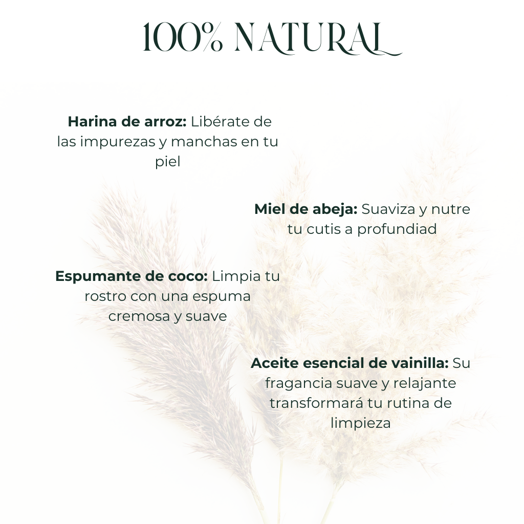 Jabón de Arroz aclarante con Miel de Abeja