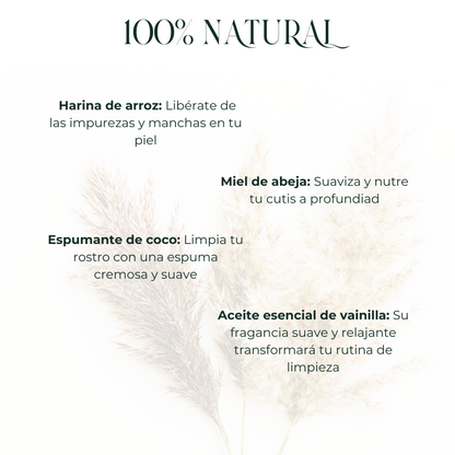 Jabón de Arroz aclarante con Miel de Abeja