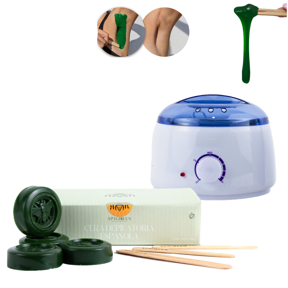 Kit fundidor básico de depilación