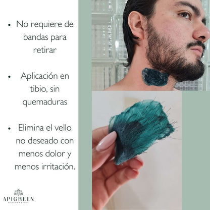 Cera española para hombre, vello muy grueso 400g