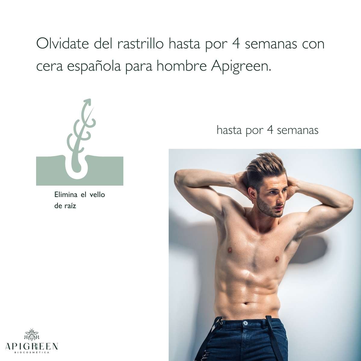 Cera española para hombre, vello muy grueso 400g