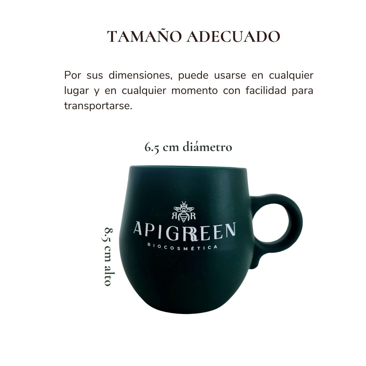 Taza de Silicon con Cera española Golden mint