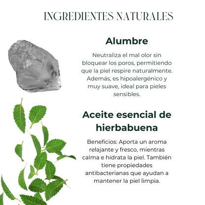 Desodorante Natural en Spray Lavanda y Hierbabuena