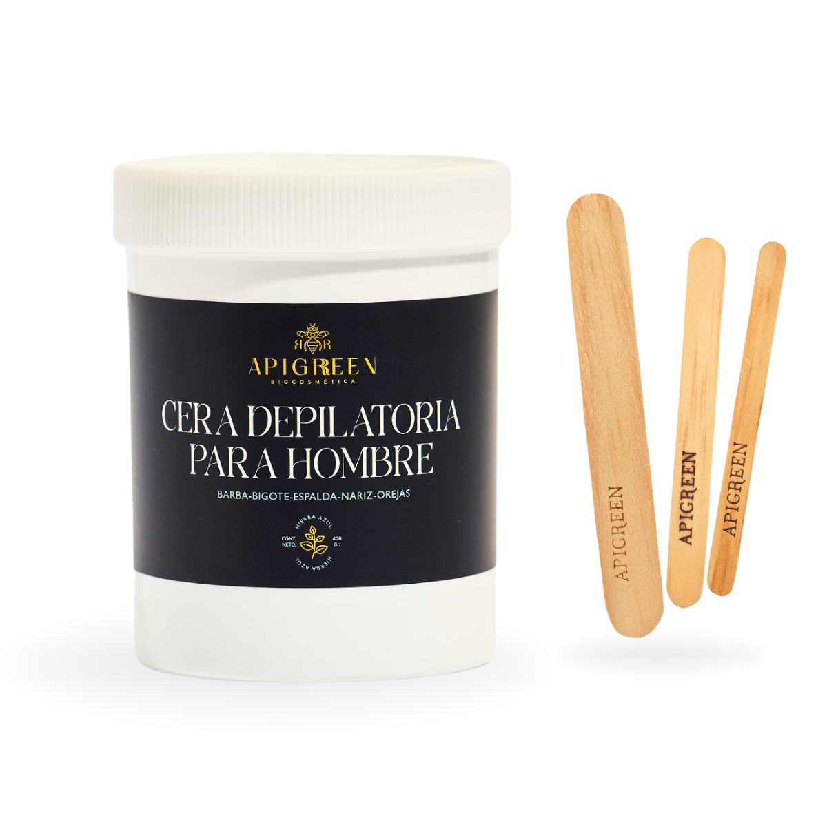 Cera española para hombre, vello muy grueso 400g