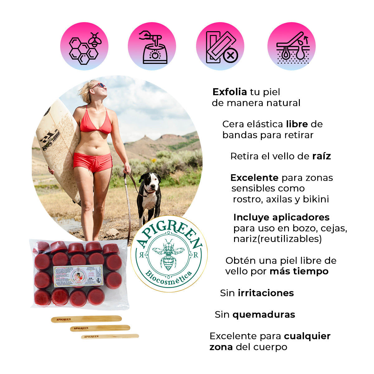 Cera Española todas las zonas 500g