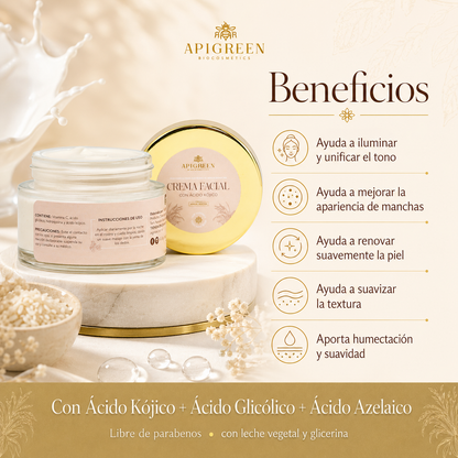 Crema de Noche con Ácido Kójico – Despídete de las manchas