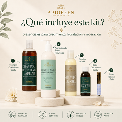 Kit Cuidado Total | Crecimiento Capilar + Sérum de Pestañas y Cejas