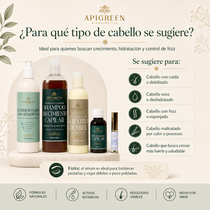 Kit Cuidado Total | Crecimiento Capilar + Sérum de Pestañas y Cejas