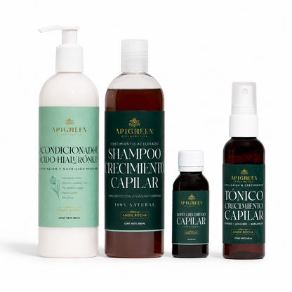 Kit Mágico Anti caída | Apigreen Shampoo Anticaída y Crecimiento Sobrenatural