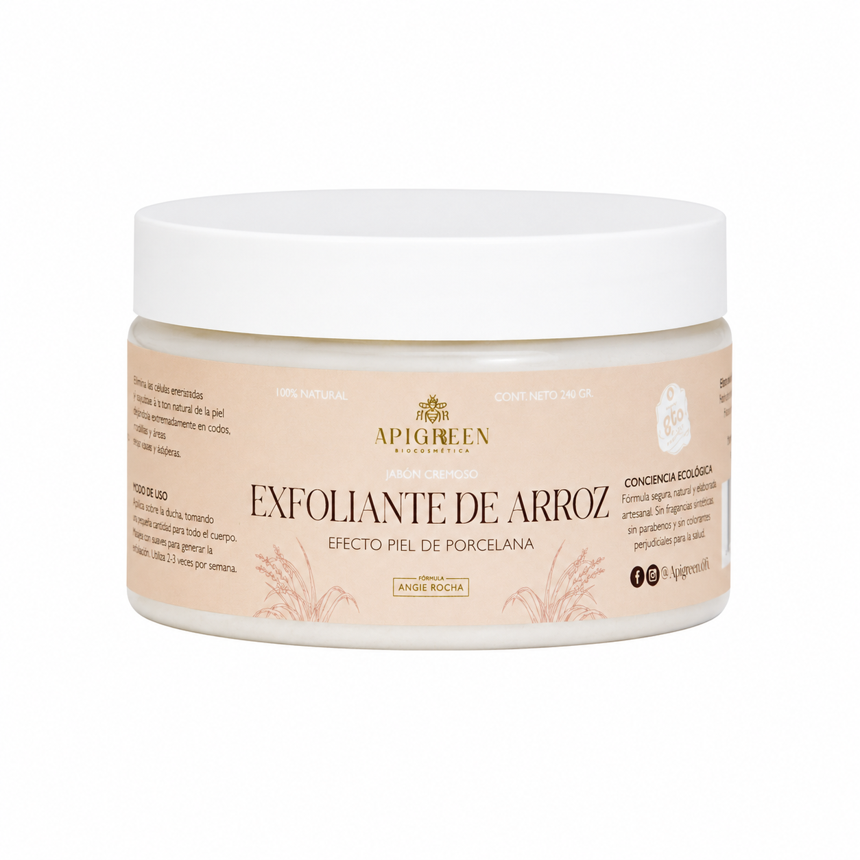 Jabón Exfoliante y Aclarante de Arroz – Limpieza que ilumina