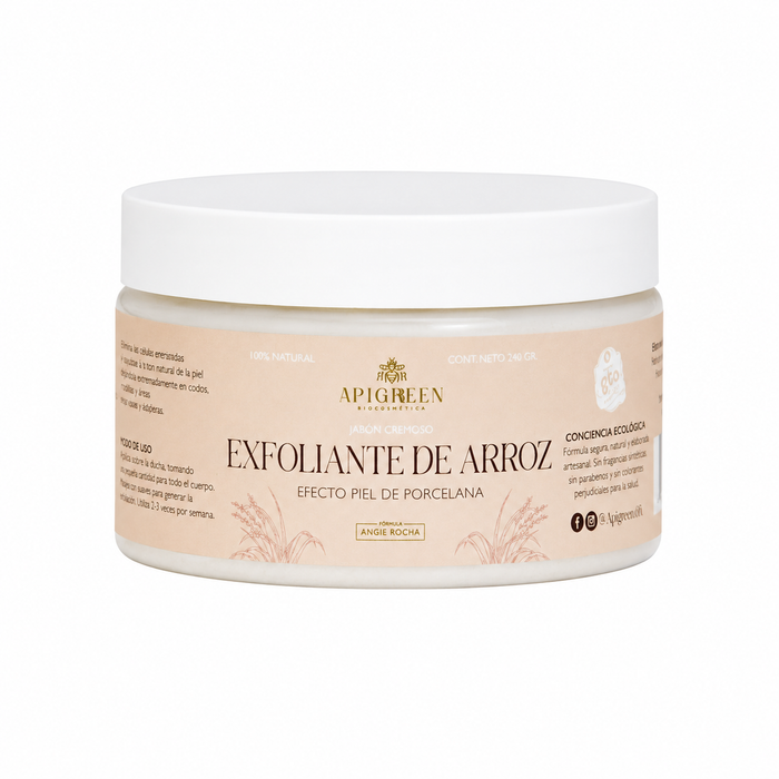 Jabón Exfoliante y Aclarante de Arroz – Limpieza que ilumina
