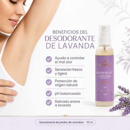 Desodorante Natural en Gel Lavanda y Hierbabuena