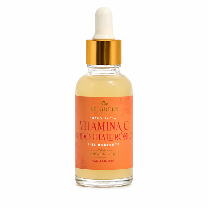 Serum Facial Vitamina C y Acido Hialuronico efecto "Piel perfecta"