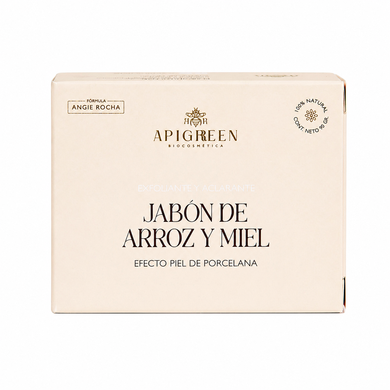 Jabón de Arroz aclarante con Miel de Abeja