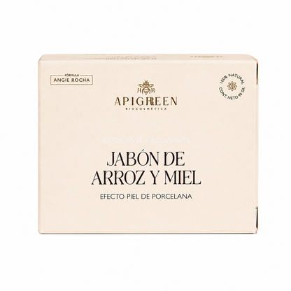 Jabón de Arroz aclarante con Miel de Abeja