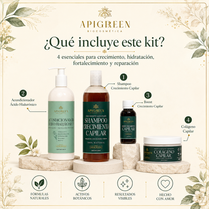 Kit Restauración Total | Anticaída, Hidratación y Reparación Profunda