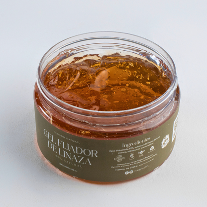 Gel de Linaza Natural | Fijación Suave y Nutritiva