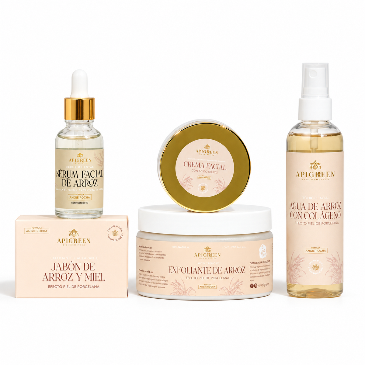 Kit Belleza Oriental | Ritual Completo de Arroz para Piel Luminosa y Uniforme