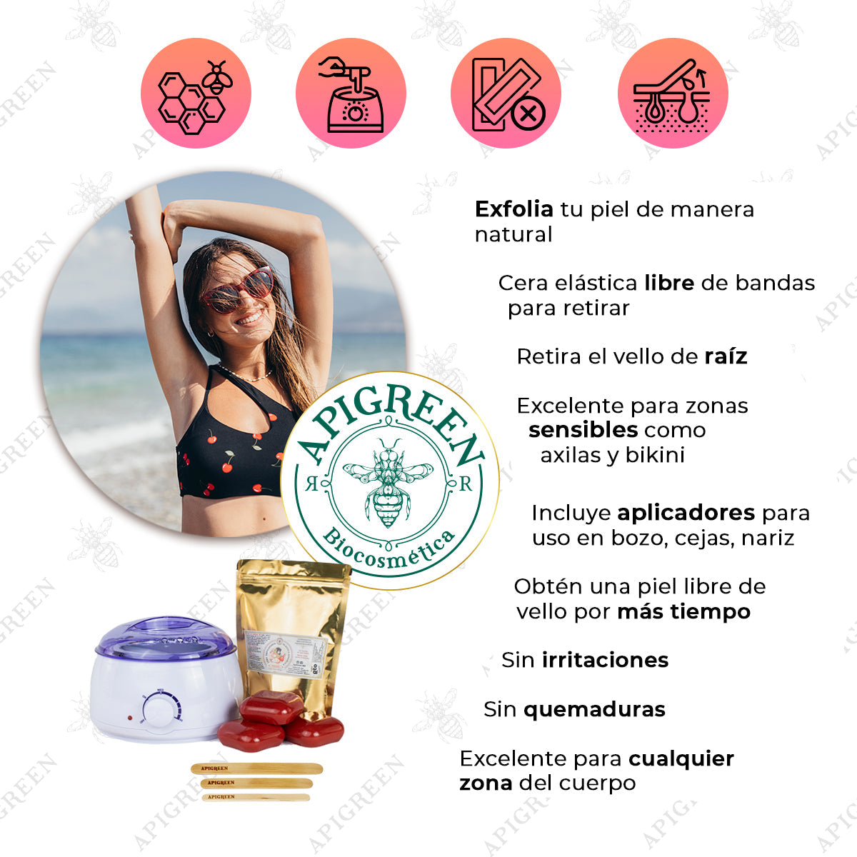 Kit fundidor básico de depilación