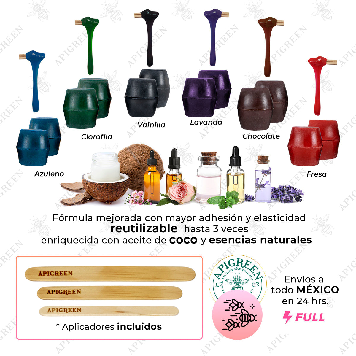 Kit fundidor básico de depilación