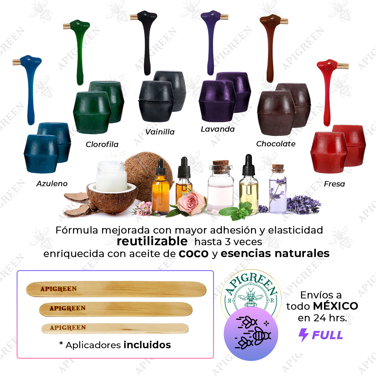 Kit fundidor con 1kg de cera todas las zonas