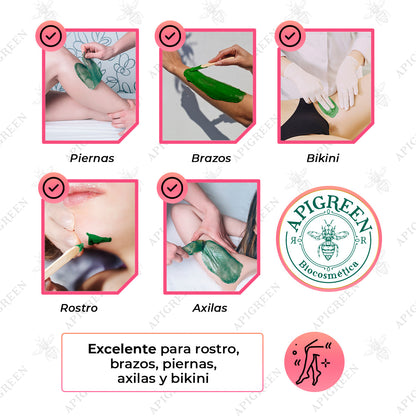 Kit de Depilación con Agua de Rosas y Talco