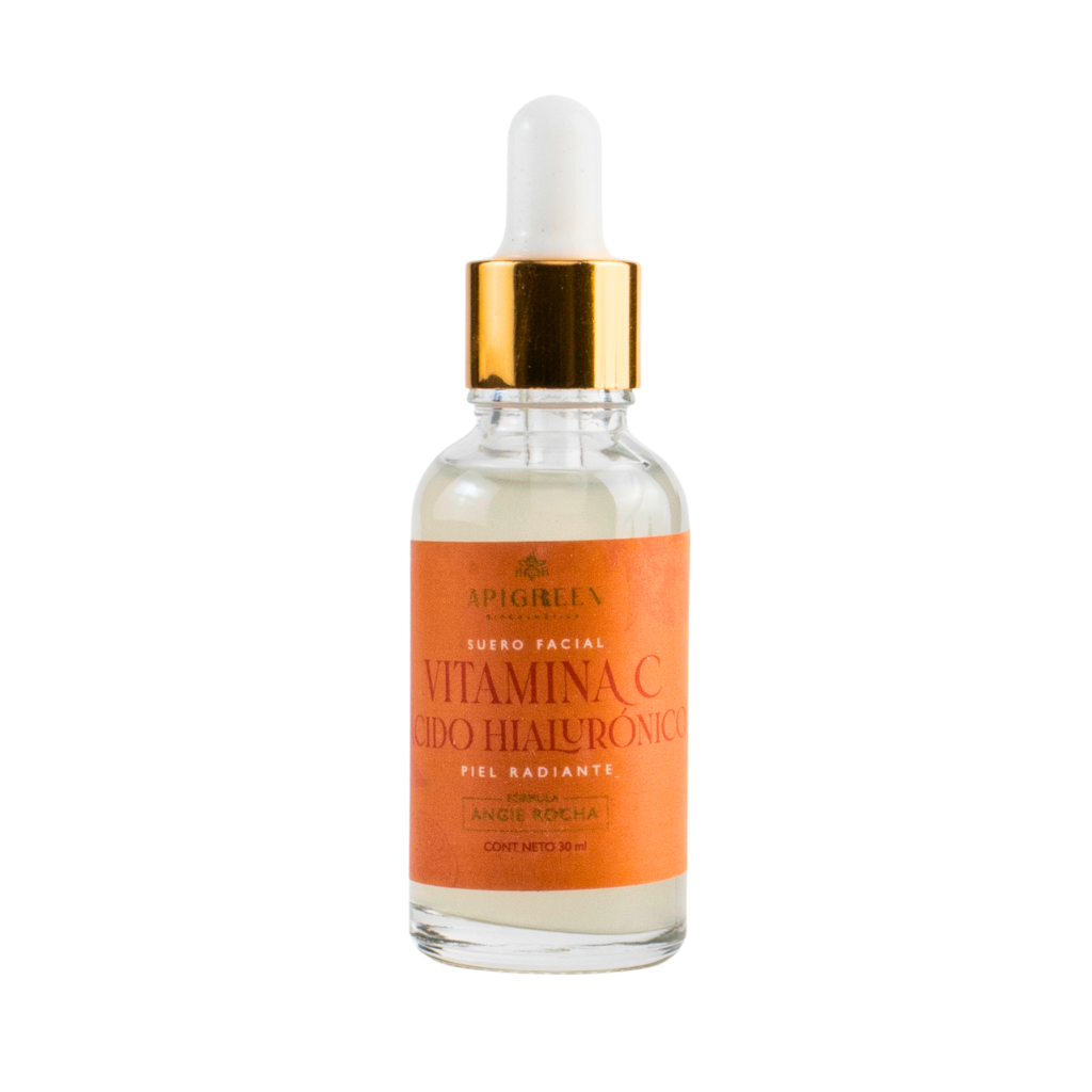 Serum Facial Vitamina C y Acido Hialuronico efecto "Piel perfecta"
