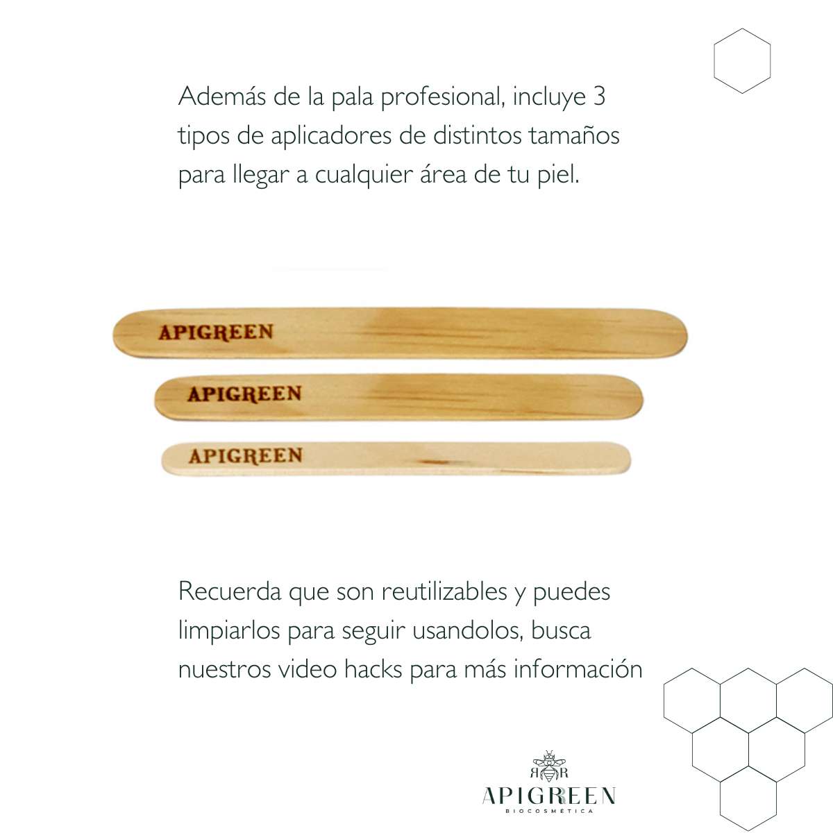 Juego de aplicadores para depilación profesional