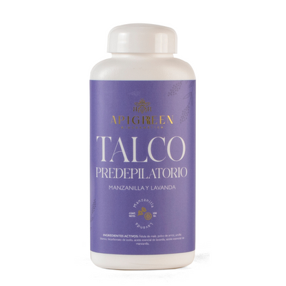 Talco Pre depilatorio de manzanilla y lavanda